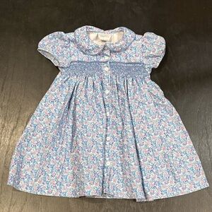 James and Lottie Ella Floral Smocked Easter Dress Size 3T